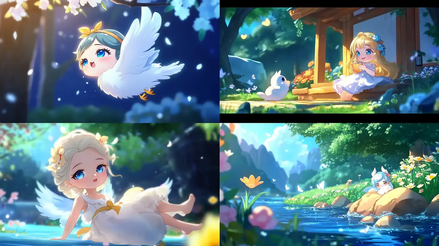 Enchanted Luminance: A Serene Pastel Dreamscape - Midjourney sref style