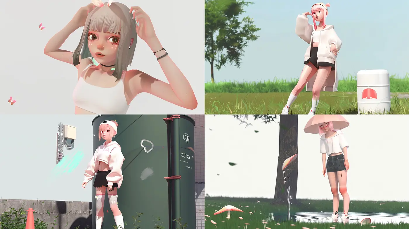 Ethereal Pastel Dreamscape: A Study in Soft Textures and Serene Moods - Midjourney sref style