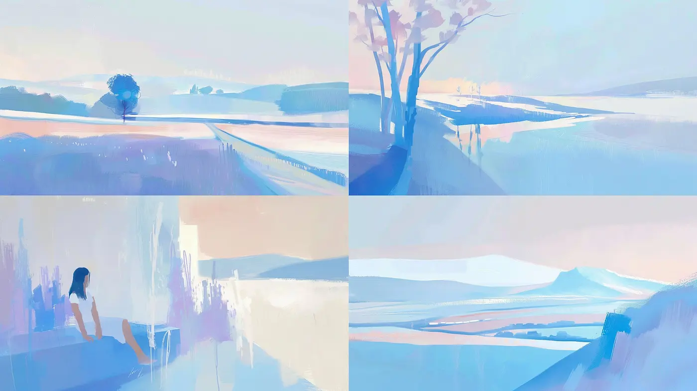 Ethereal Pastel Dreamscape: A Homogenous Blend of Serenity and Whimsy - Midjourney sref style