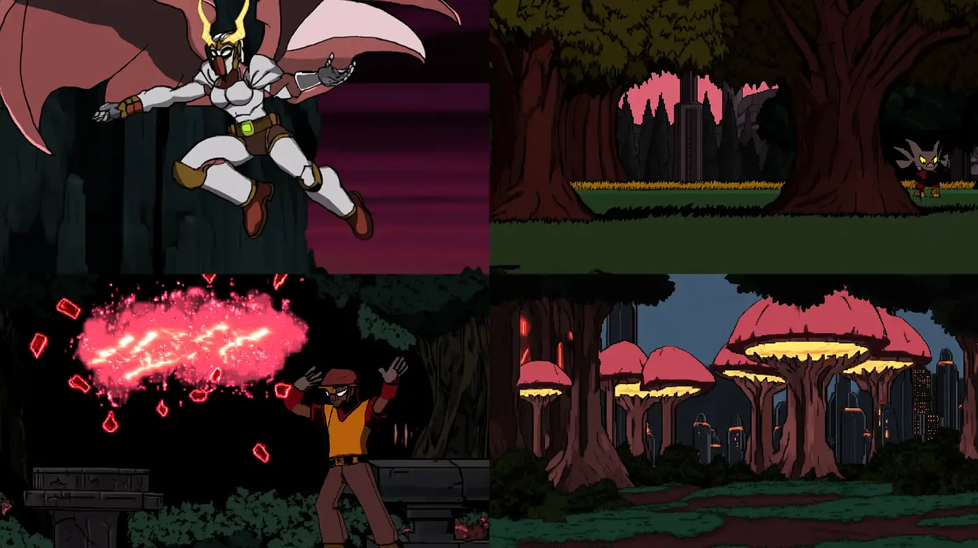 Mystical Dusk: An Animated Journey Through Stylized Enchanted Realms - Midjourney sref style
