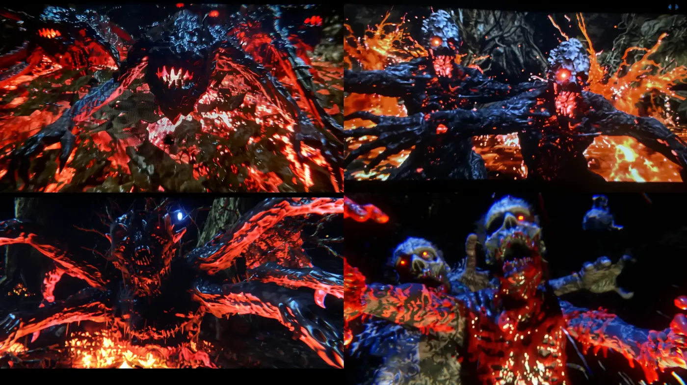 Ethereal Lava-like Textural Visions with a Sinister Undertone - Midjourney sref style