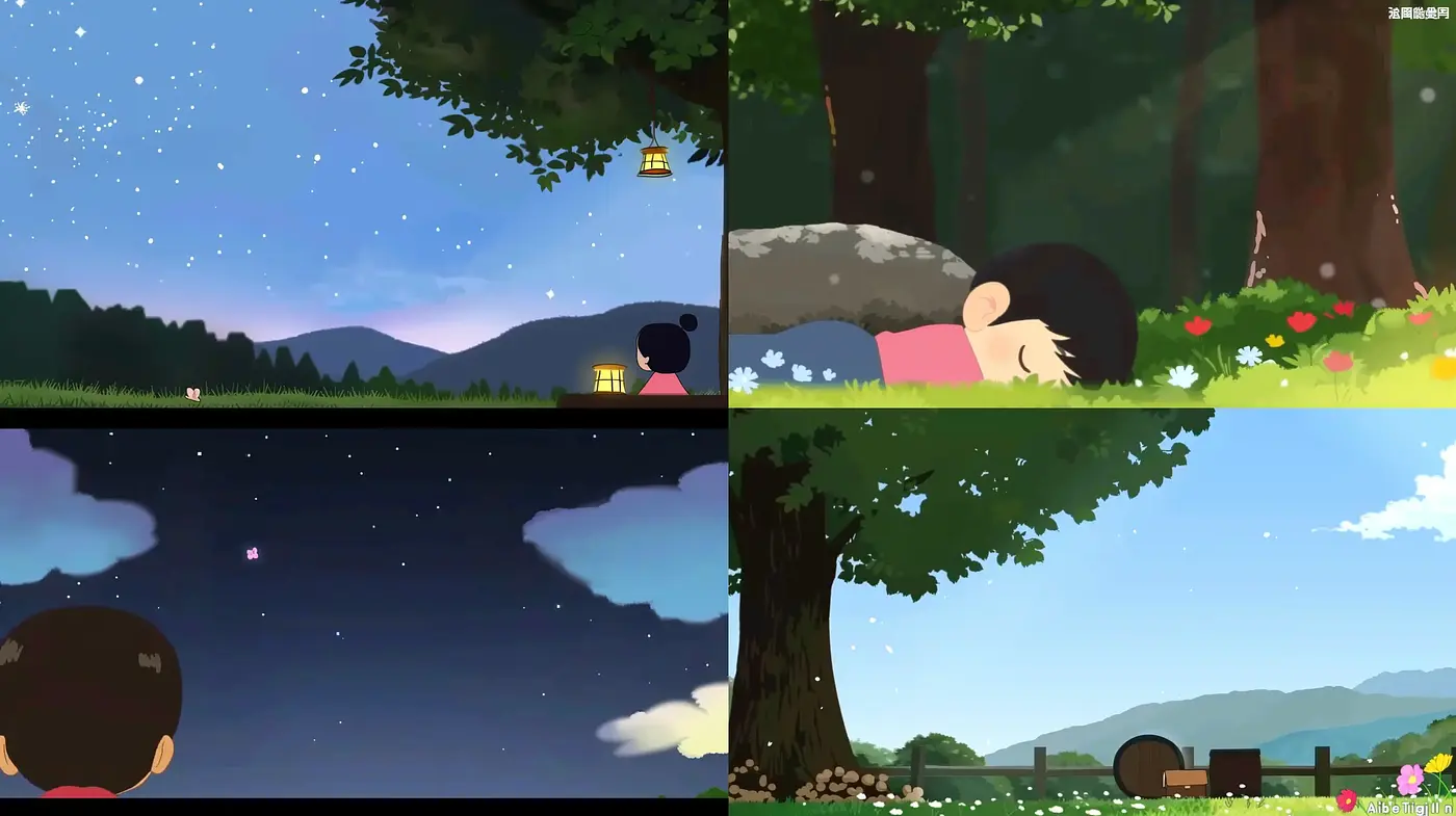 Serene and Harmonious Anime-inspired Digital Landscapes - Midjourney sref style