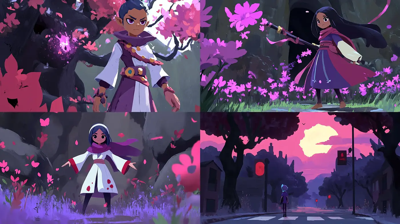 Magical Twilight: An Enchanted Animation-Inspired Style - Midjourney sref style