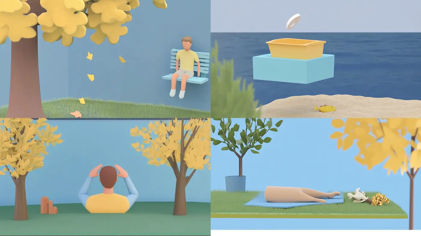 Serene and Pastel-toned Minimalist Vignettes - Midjourney sref style