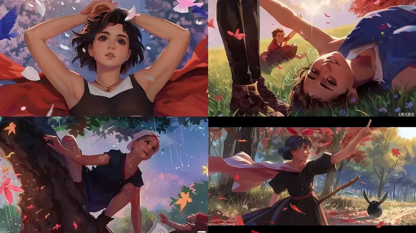 Whimsical Fantasy Illustration with a Playful, Dreamlike Quality - Midjourney sref style