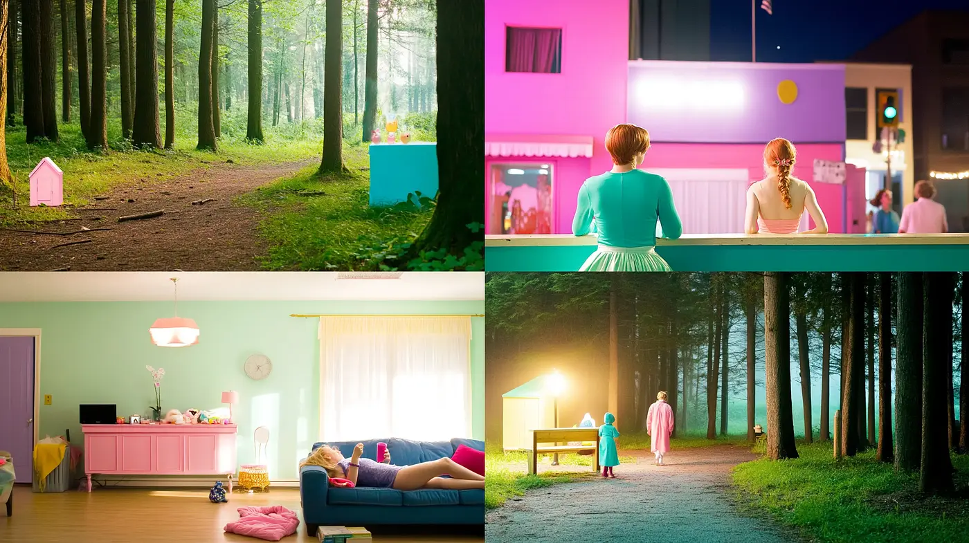 Cinematic Pastel Dreamscape - Midjourney sref style