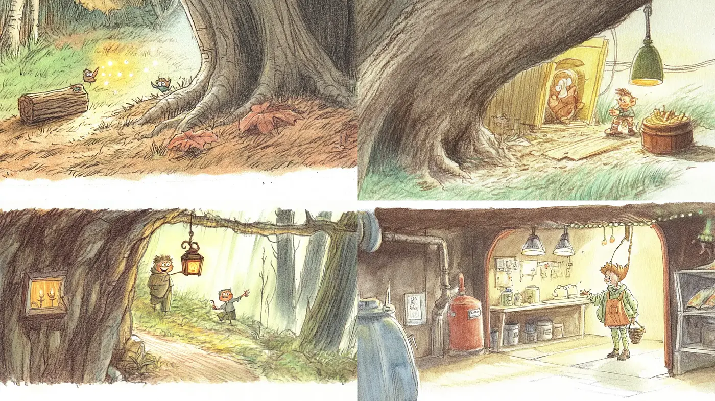 Whimsical Storybook Countryside Renderings - Midjourney sref style