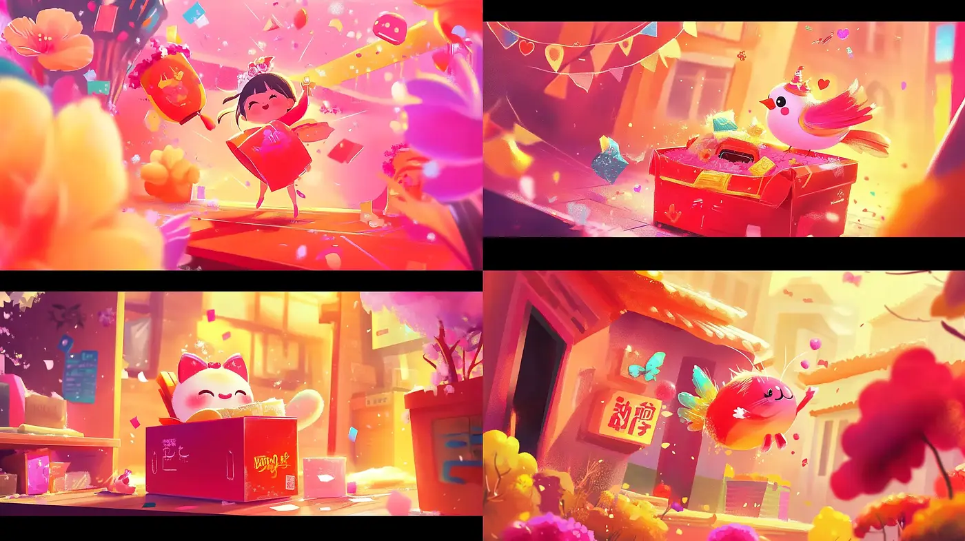 Warm-Hued Whimsical Dreamscape with a Surreal Touch - Midjourney sref style