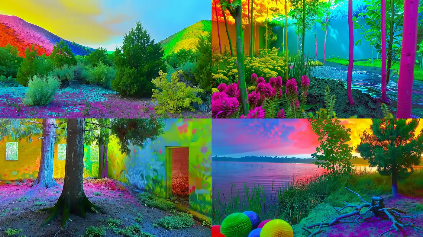 Vibrant Fauvist Dreamscape - Midjourney sref style