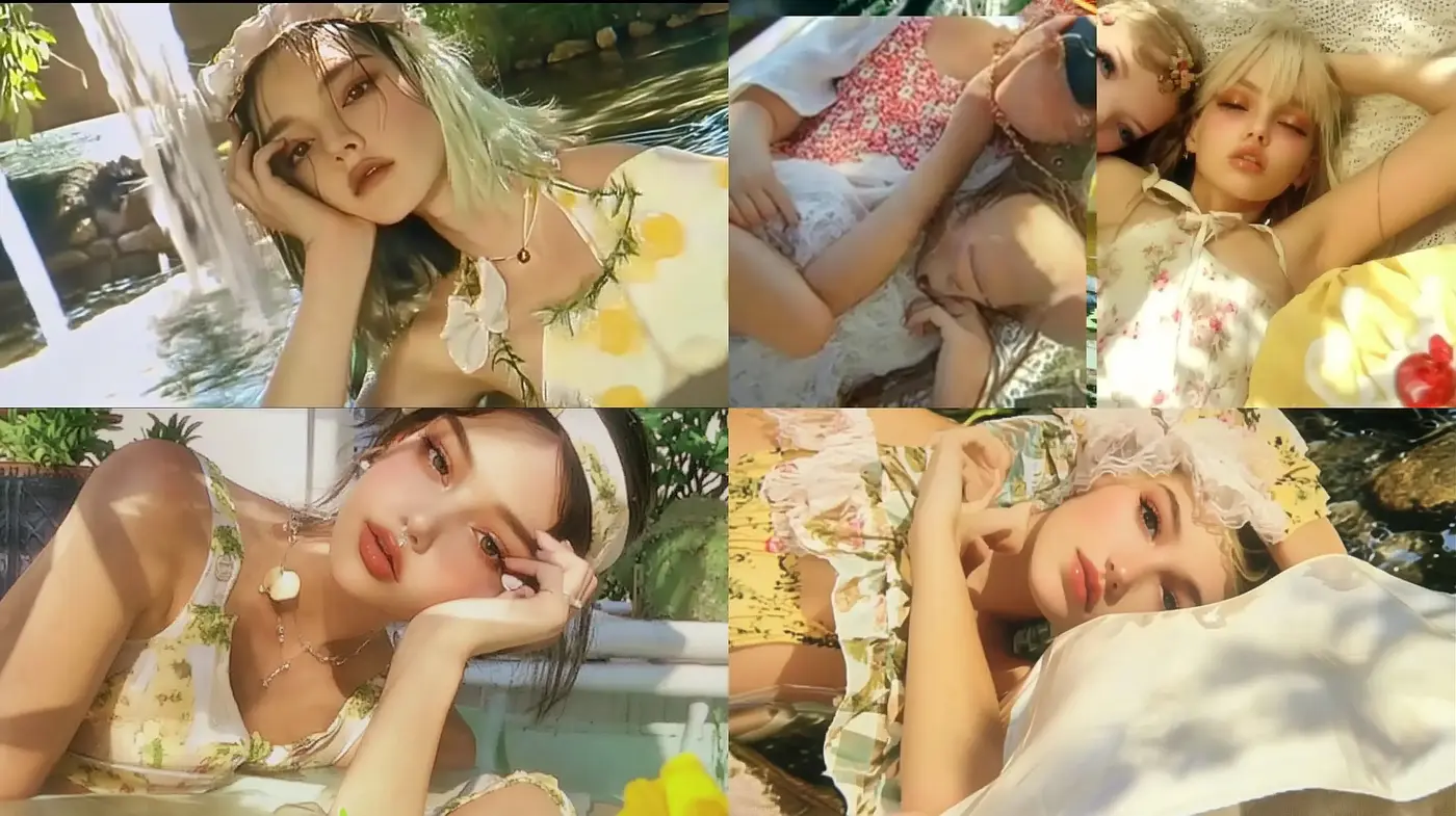 Sunlit Serenity in Dreamy Pastels: A Contemporary Romantic Visual Ode - Midjourney sref style