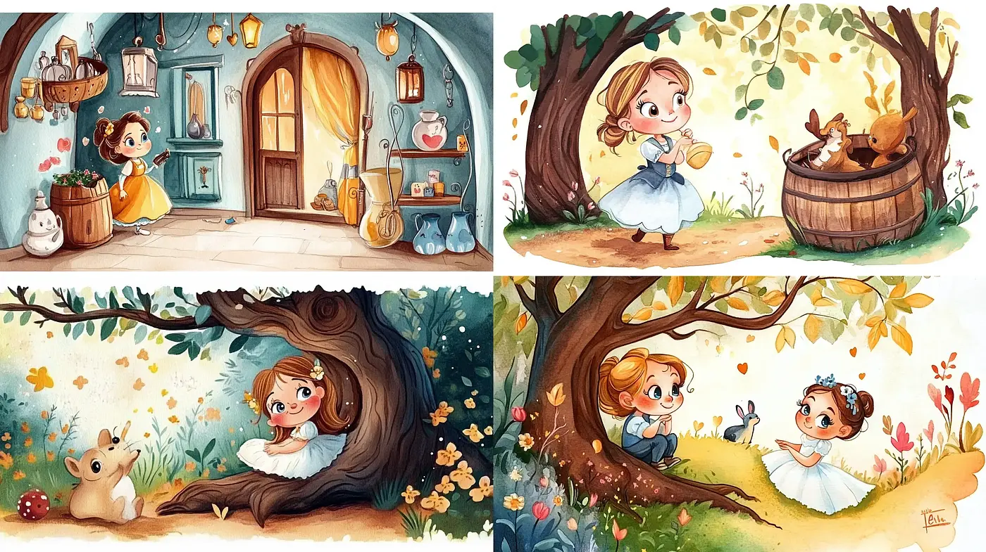Enchanted Tales of Whimsy and Harmony - Midjourney sref style