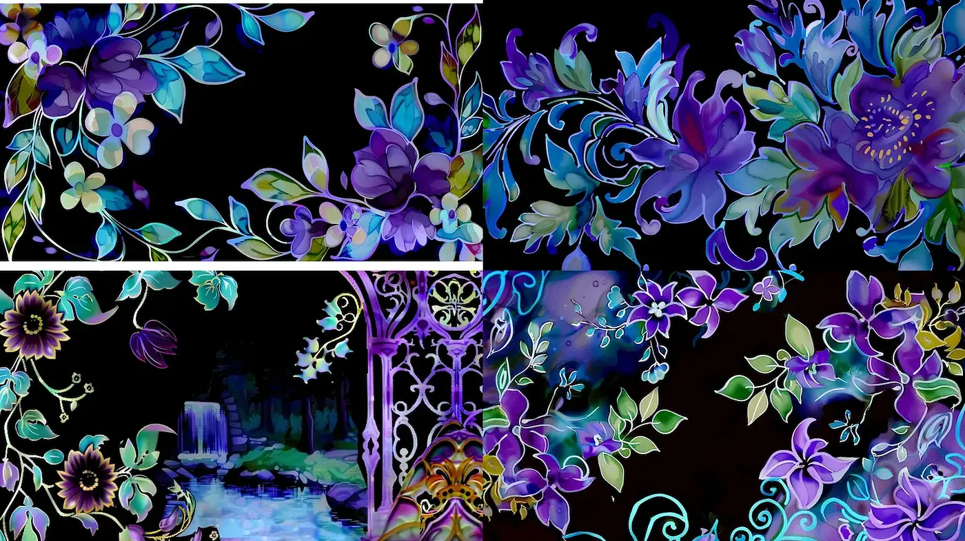 Lush Floral Enchantment with a Dreamlike Quality - Midjourney sref style
