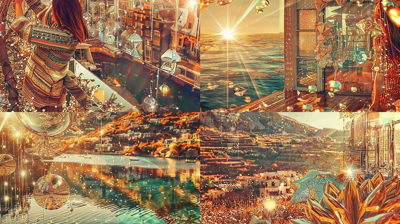 Dreamlike Luminance: A Warm and Vivid Textural Cohesion - Midjourney sref style