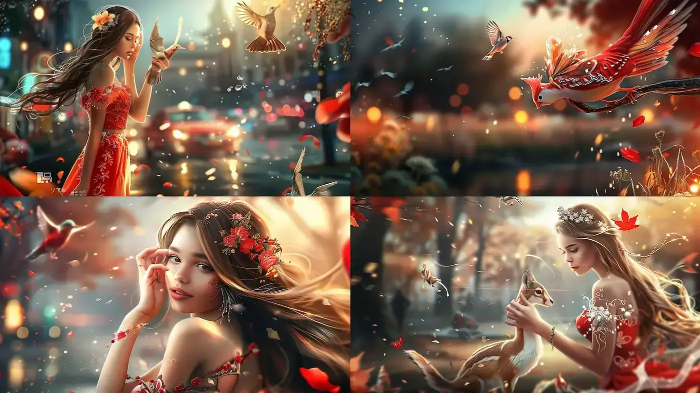 Ethereal Fantasy Aesthetic with Nature and Emotion - Midjourney sref style