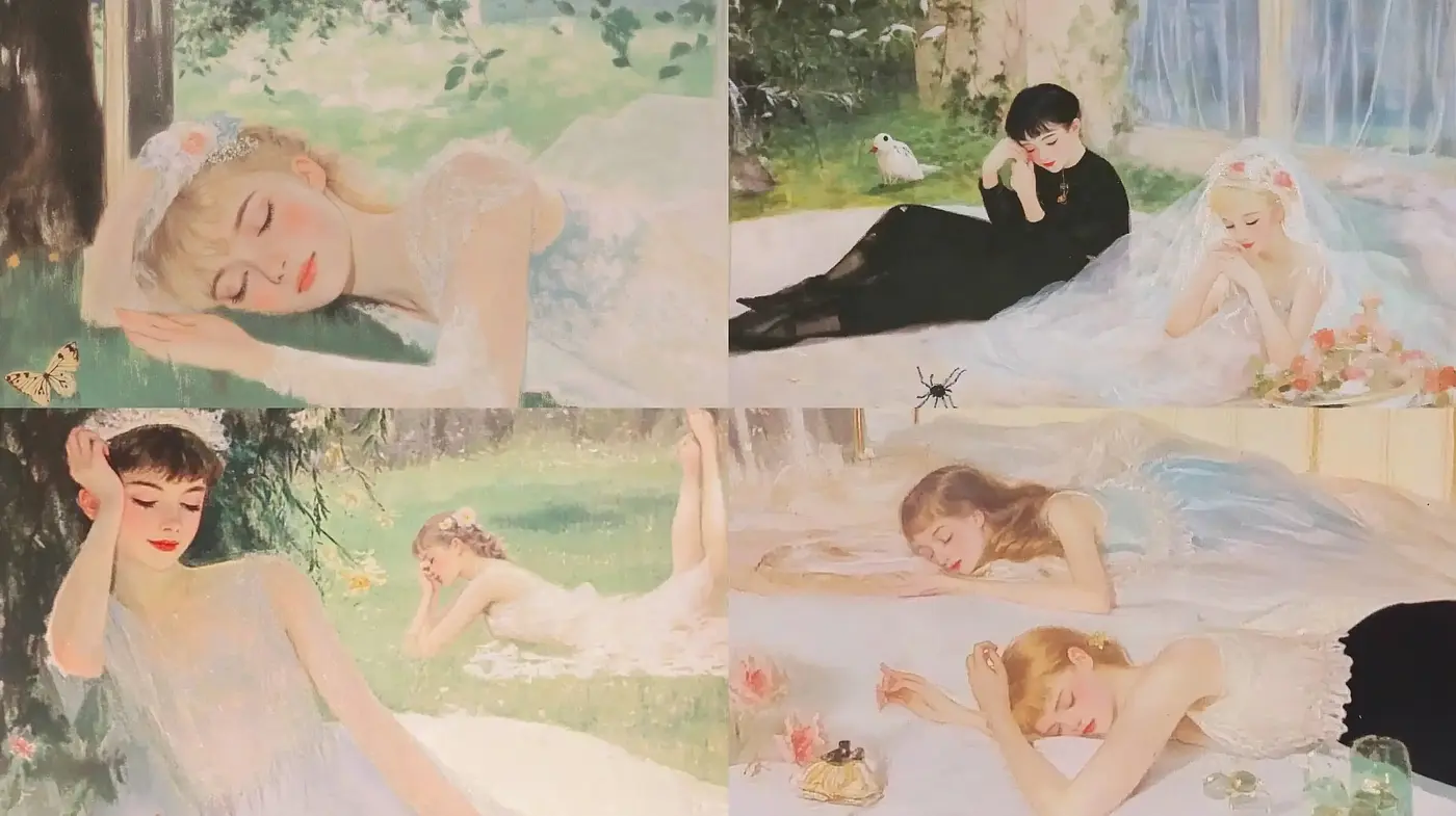 Ethereal Reverie of Soft-Hued Elegance - Midjourney sref style