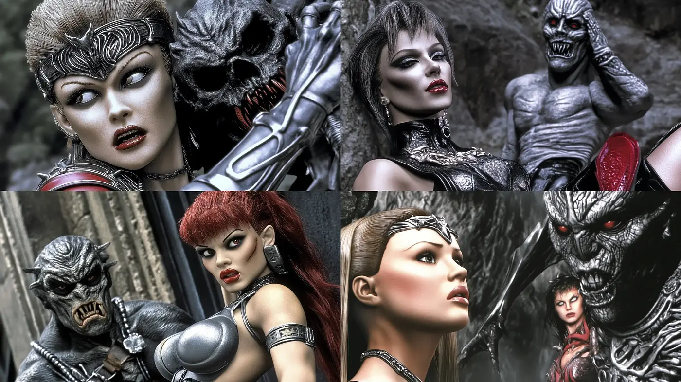 Gothic Fantasy Realism with Cinematic Precision - Midjourney sref style