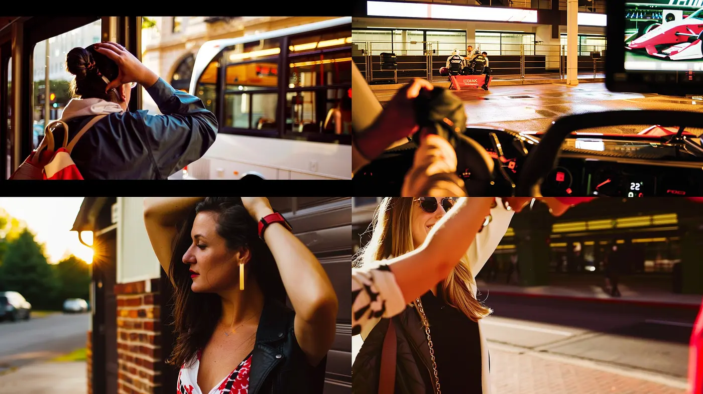 Warm Tonal Symphony in Urban Serenity with a Film-like Texture - Midjourney sref style