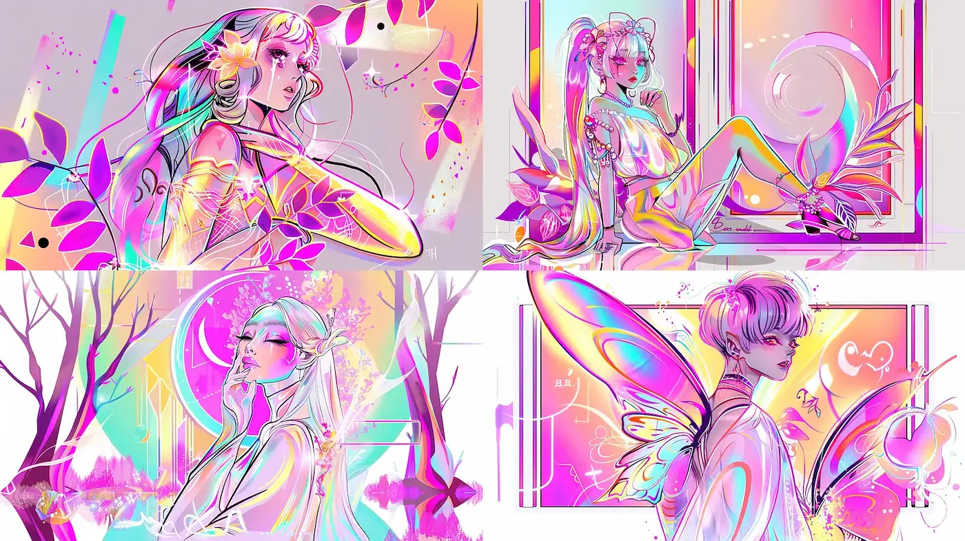 Vividly Expressive Ethereal Aesthetic with Dreamlike Qualities - Midjourney sref style