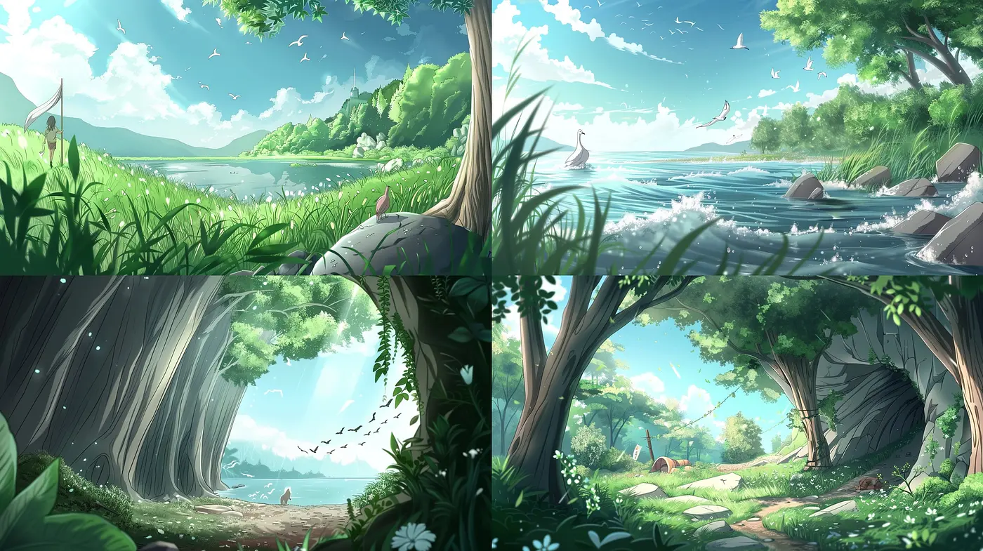 Tranquil Reverie: A Consistent Dreamlike Pastoral Harmony - Midjourney sref style