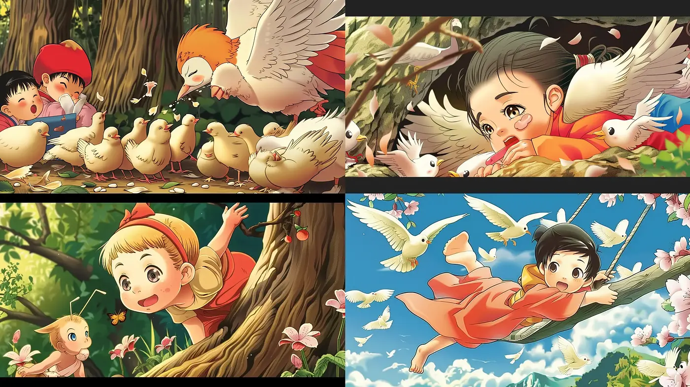 Enchanting Anime-Inspired Pastoral Vignettes - Midjourney sref style