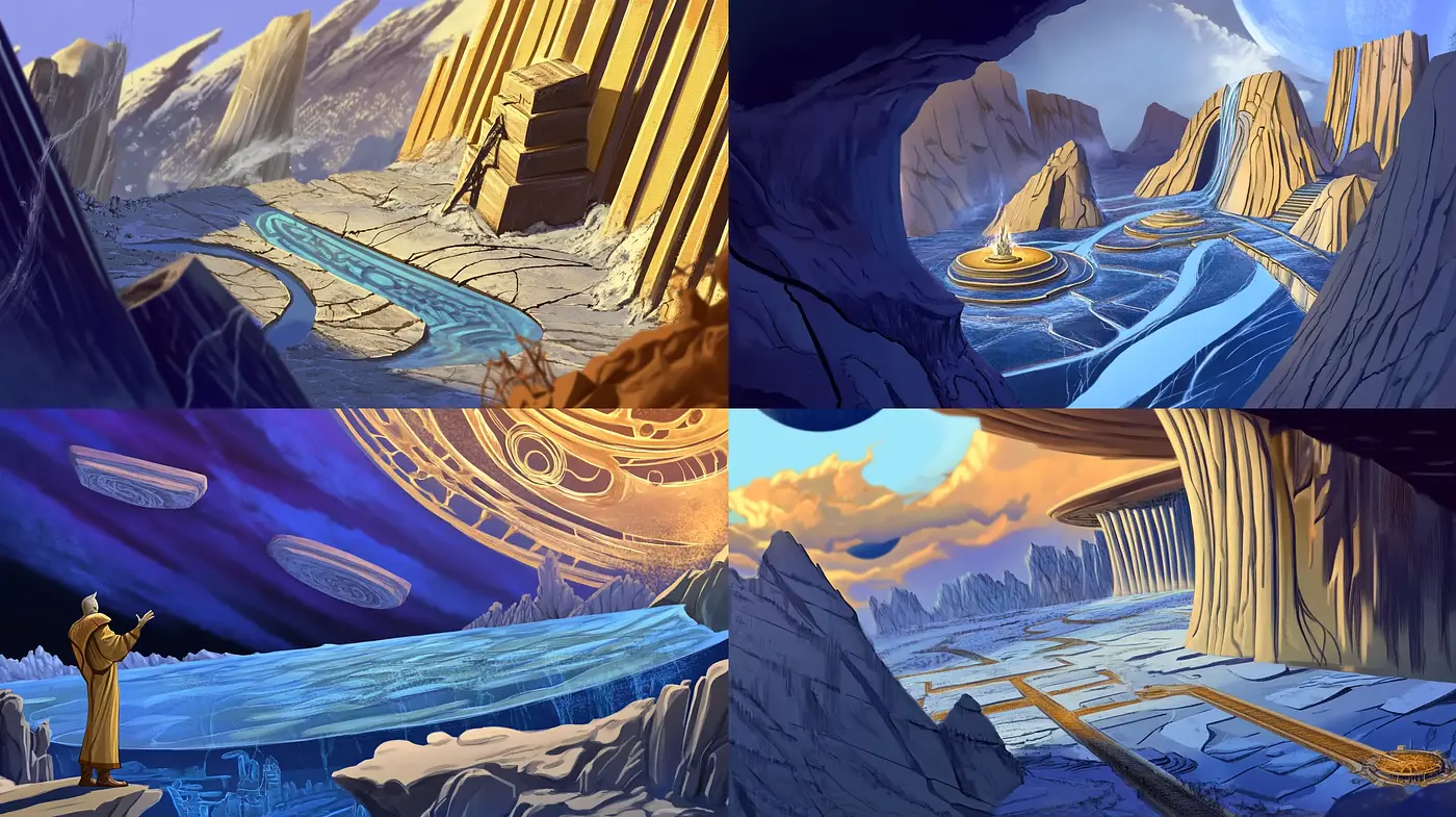 Ethereal Landscapes: An Ode to Surreal Serenity - Midjourney sref style