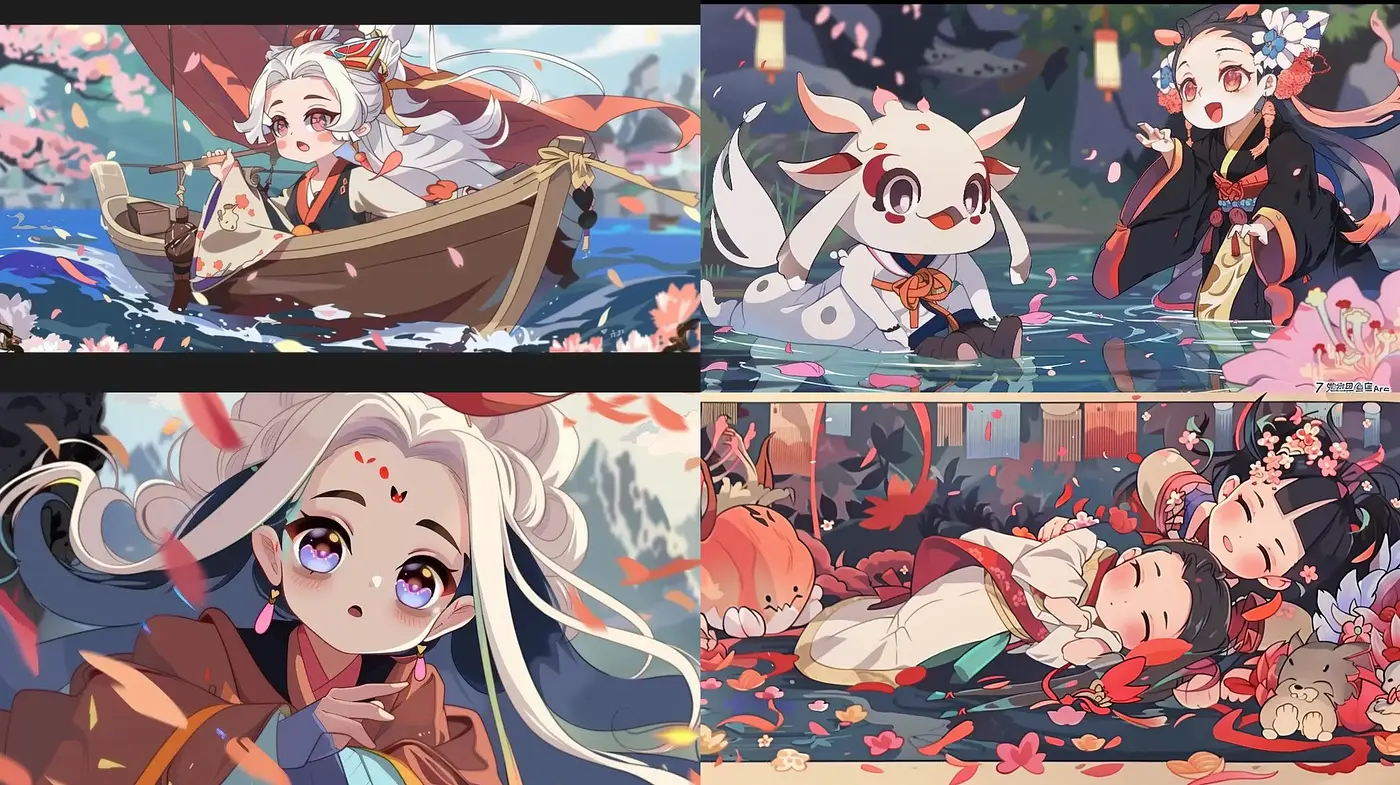 Enchanted Autumn Anime Dreamscape - Midjourney sref style