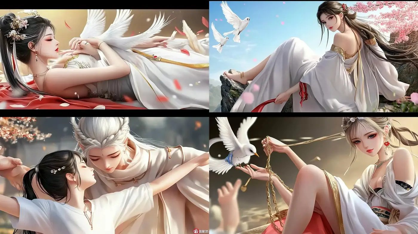 Ethereal Radiance: A Symphony of Pastel Elegance and Mythical Grace - Midjourney sref style