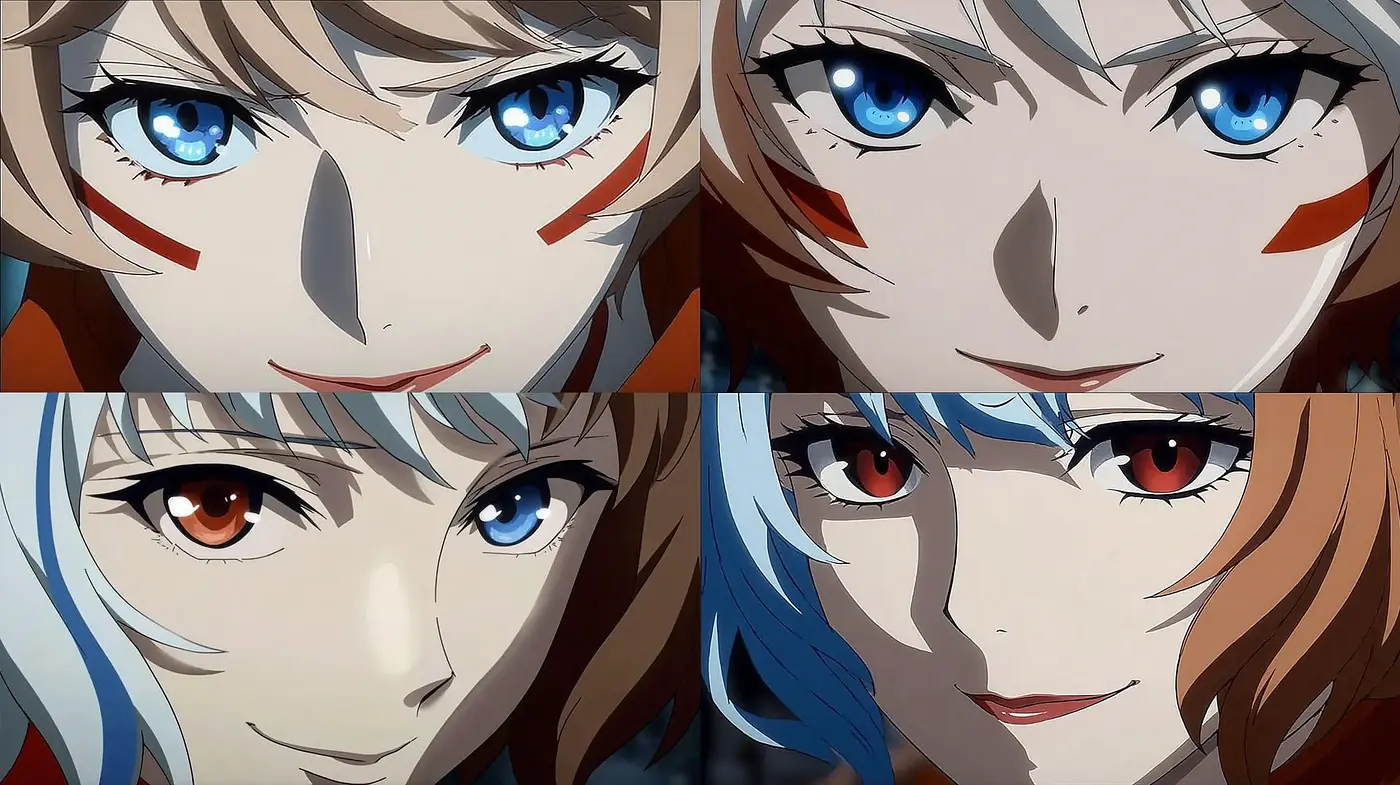 Dynamic Character Expressions with a Japanese Anime Aesthetic - Midjourney sref style