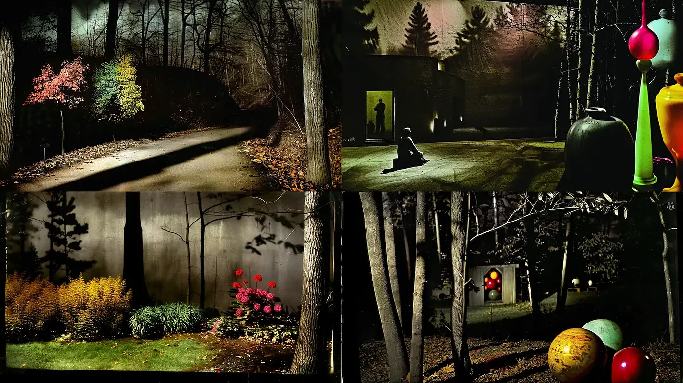 A Symphonic Blend of Surrealism and Cinematic Composition - Midjourney sref style