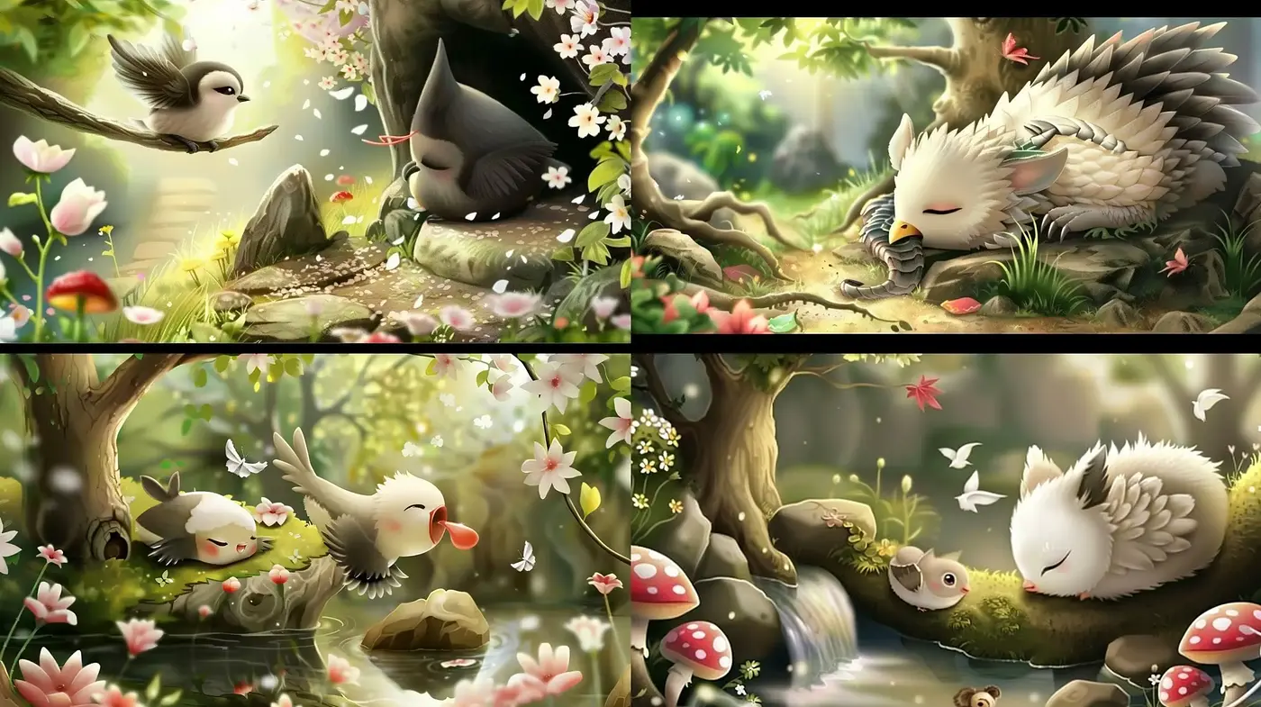 Enchanted Forest Whimsy: A Dreamlike Fusion of Nature and Fantasy - Midjourney sref style