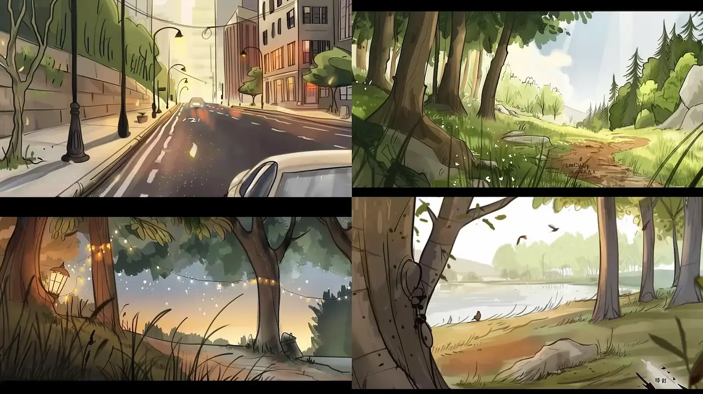 Consistent Visual Harmony in Environments with Vibrant Elements - Midjourney sref style
