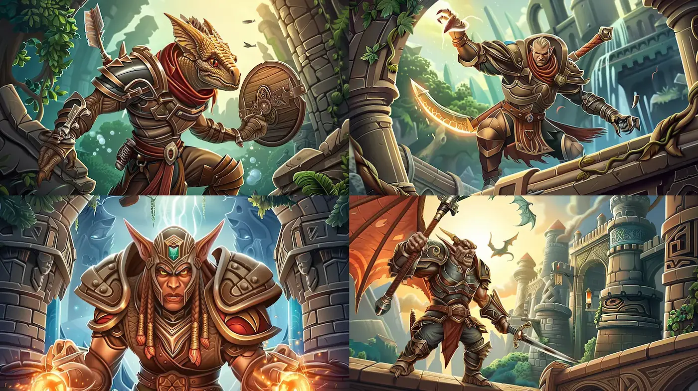 Fantasy-inspired, visually dynamic art style with immersive storytelling elements - Midjourney sref style