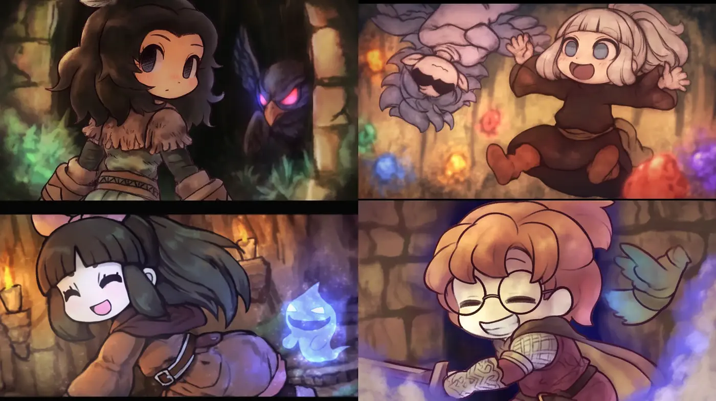 Whimsical Fantasy Illustrations with a Warm and Earthy Color Scheme - Midjourney sref style