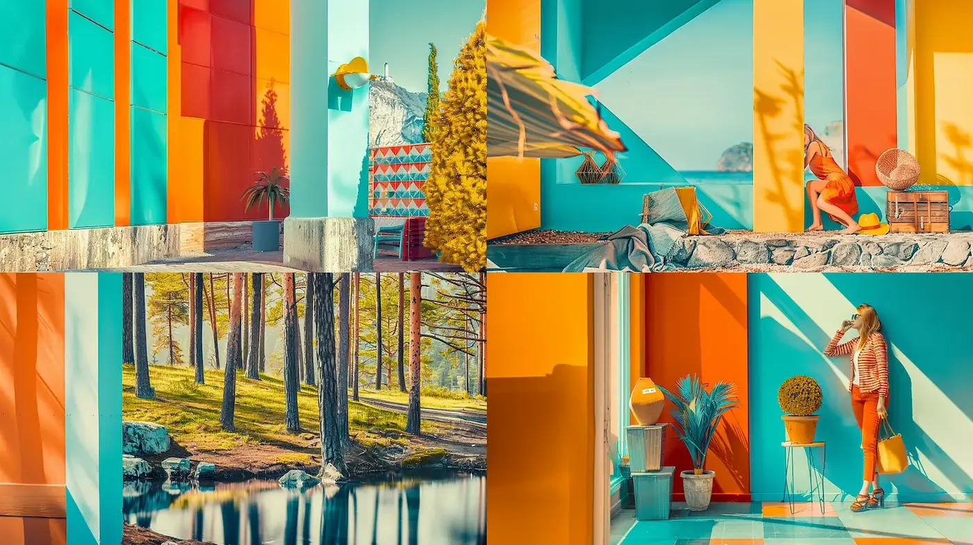 Vibrant and Playful Modern Aesthetic with a Cinematic Touch - Midjourney sref style