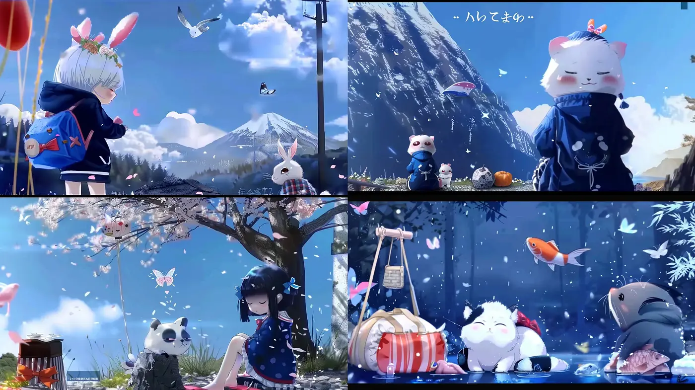 Enchanting Anime-Inspired Pastoral Dreamscape - Midjourney sref style