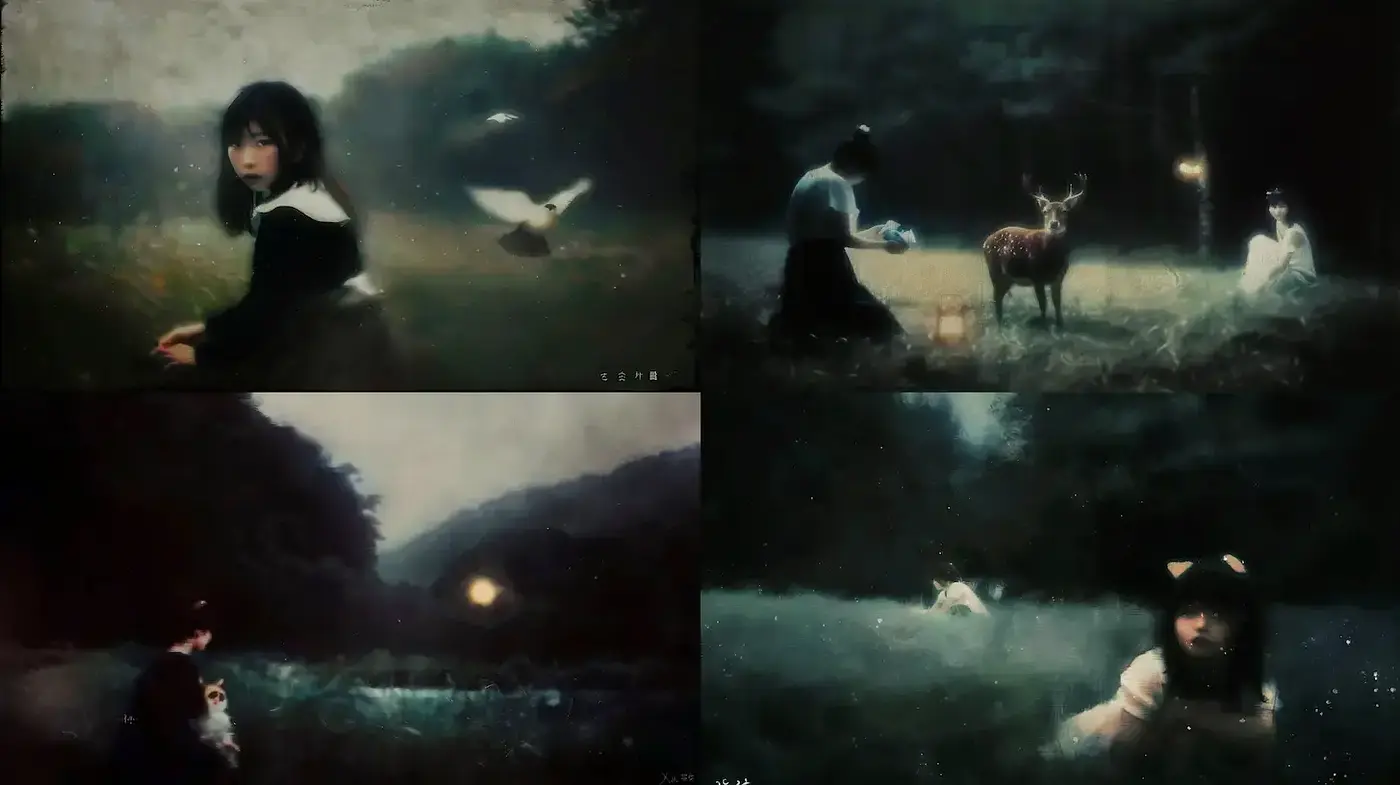 Ethereal Nocturnes of Enigmatic Ephemera - Midjourney sref style
