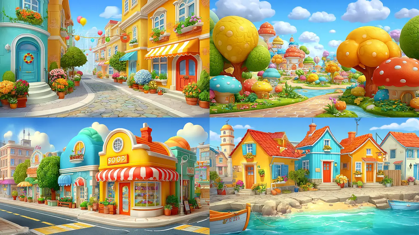 Charming and whimsical illustrations with a vibrant, fairytale ambiance - Midjourney sref style