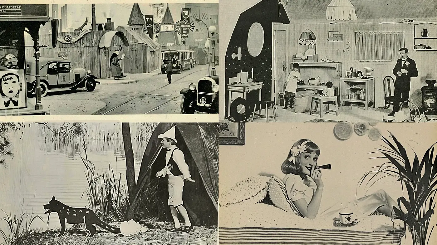 Monochrome Memories of Mid-Century Modern Americana - Midjourney sref style