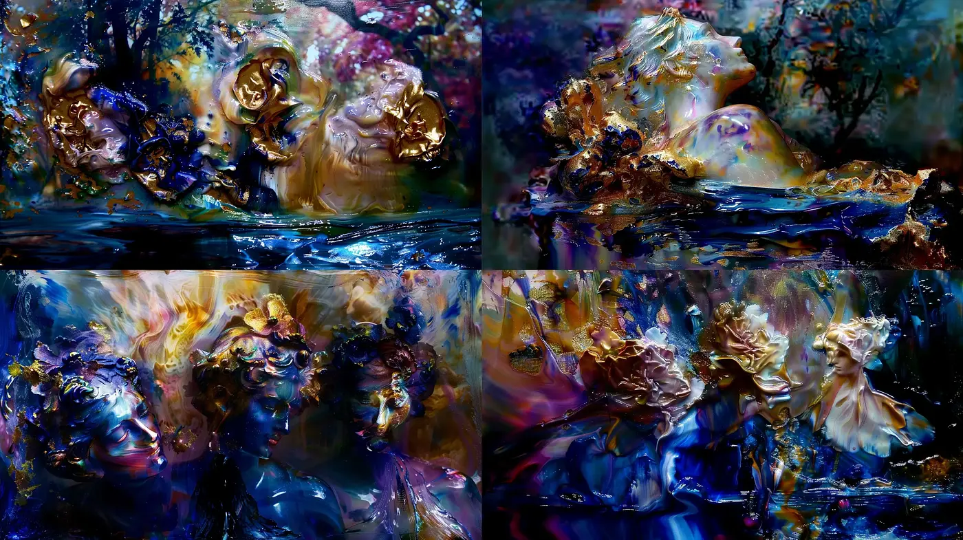 Abyssal Chromatic Vortex: An Immersive Fusion of Color and Motion - Midjourney sref style