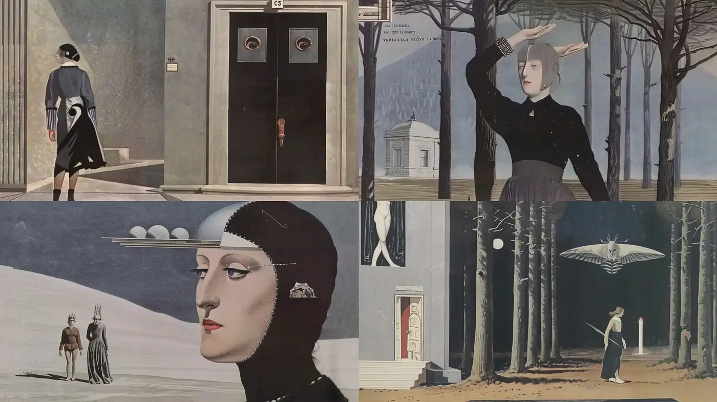 Surreal Serenity: Dreamlike Echoes of Giorgio de Chirico - Midjourney sref style