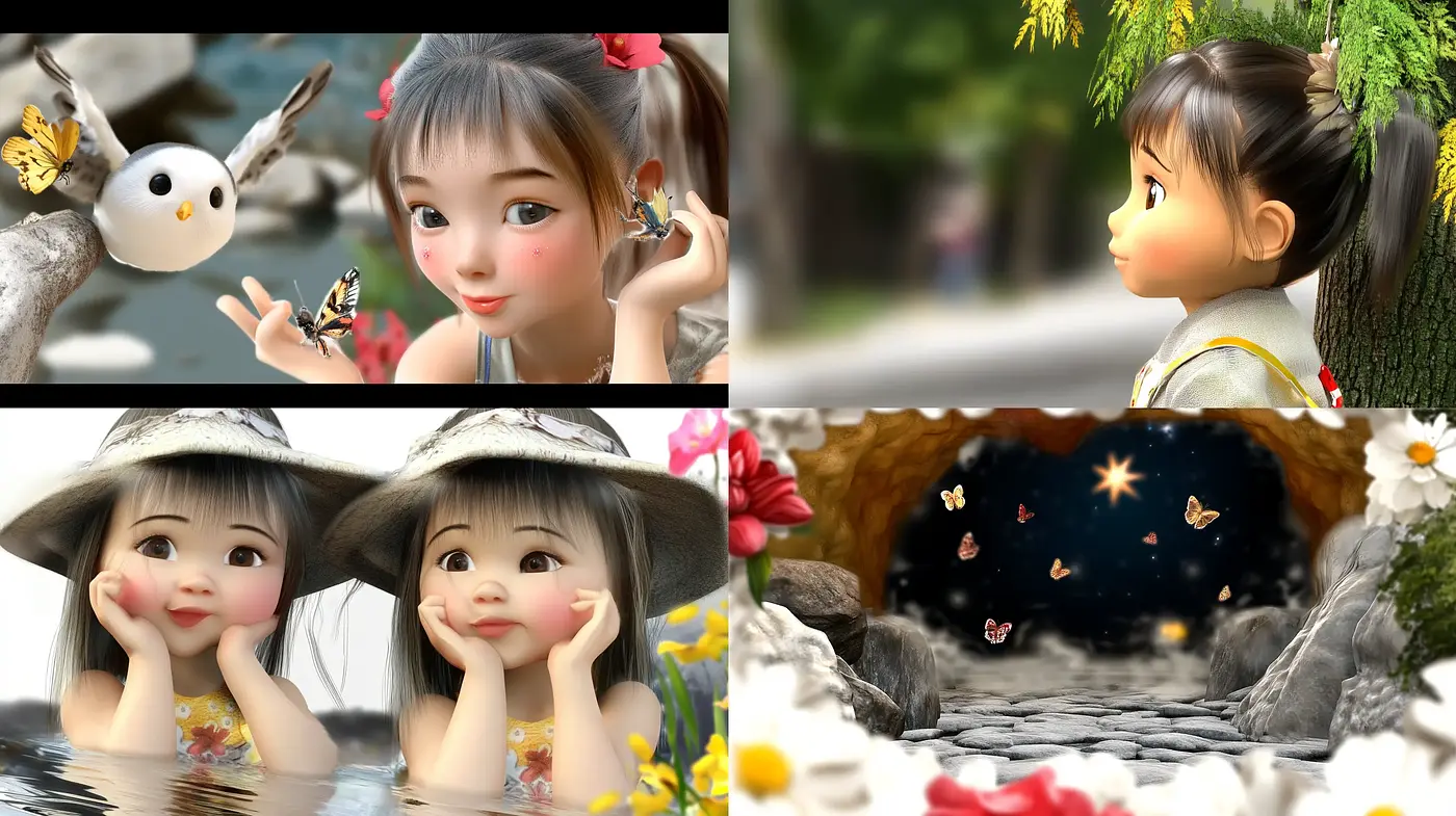Enchanting Hyper-Realistic Anime-Inspired Digital Artistry - Midjourney sref style