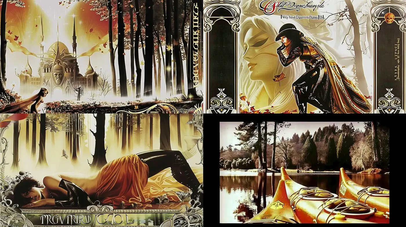 Enigmatic Elegance of Fantastical Realms and Solitary Reverie - Midjourney sref style