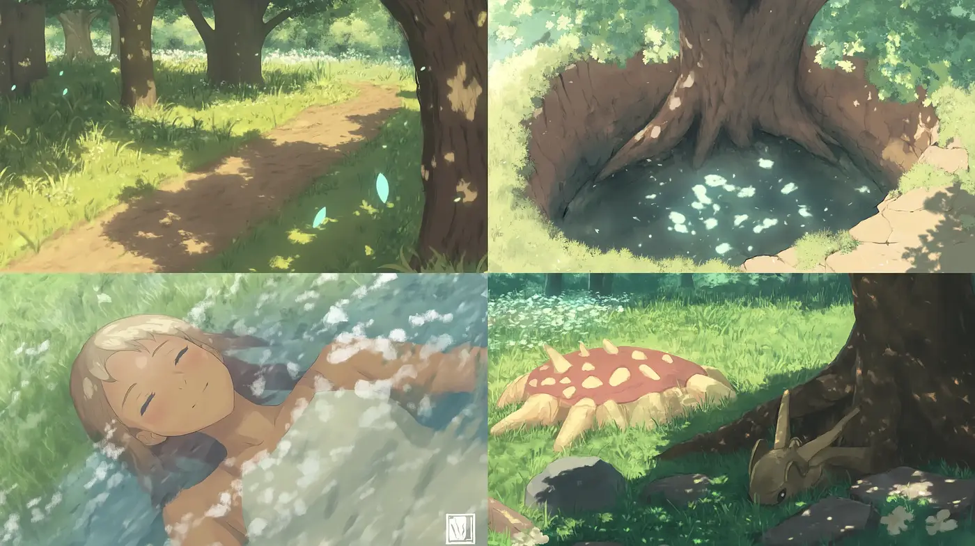 Serene Ghibli-esque Vistas of Nature in Pastel Hues - Midjourney sref style