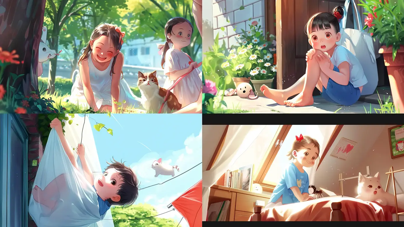 Luminous and Whimsical Anime-Inspired Vignettes - Midjourney sref style