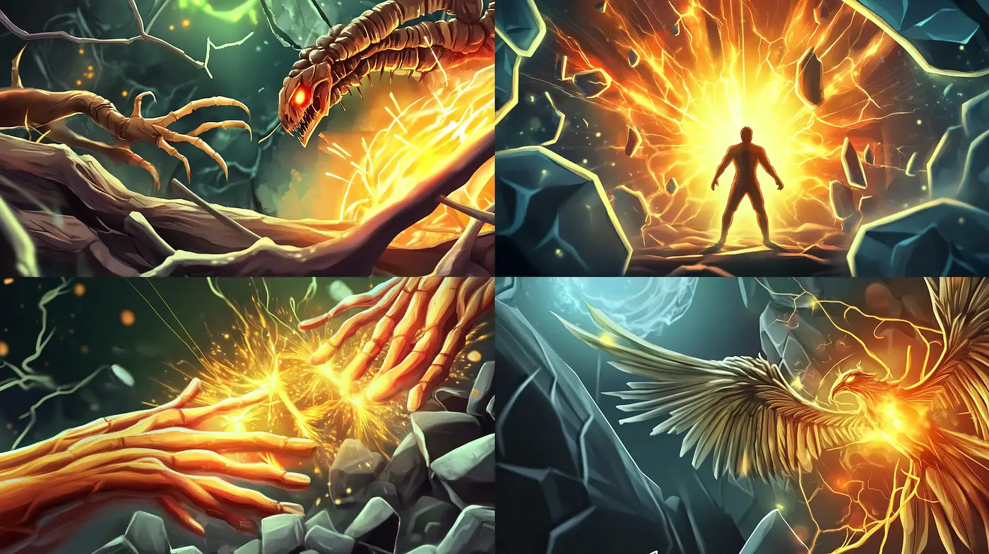 Dramatic Fantasy Illustration with Dynamic Lighting and Vivid Colors - Midjourney sref style