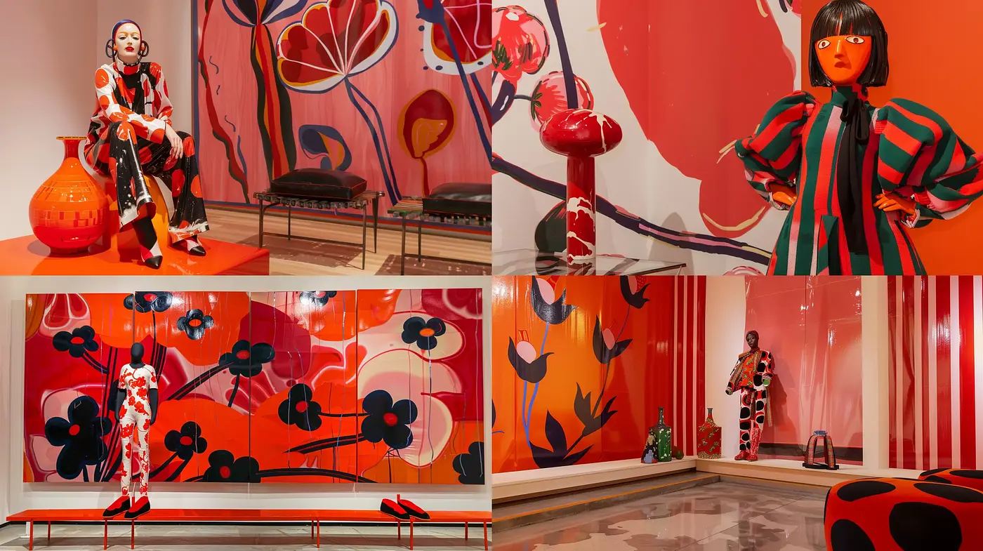 Vibrant Pop Art Fusion with a Contemporary Twist - Midjourney sref style