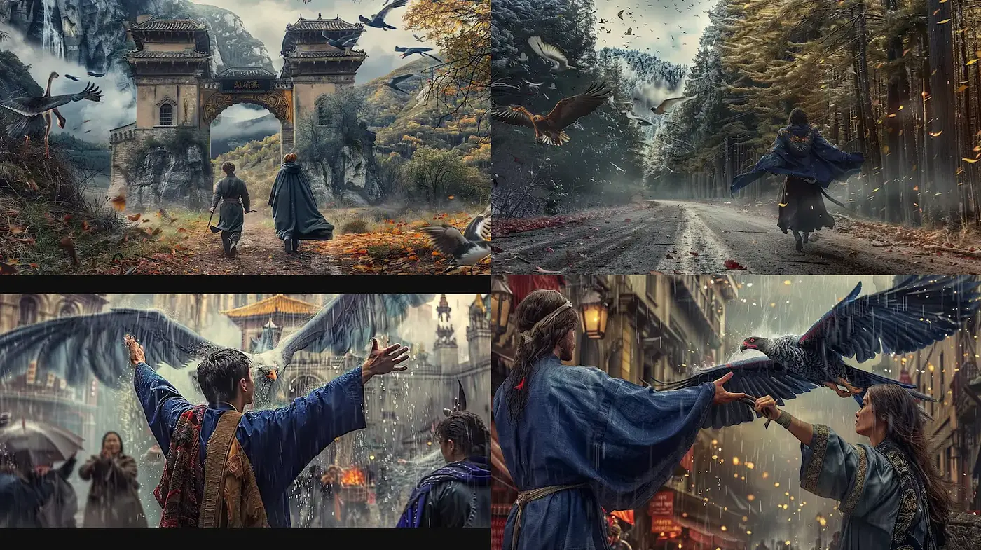 Mystical Journey Through Fantasy Landscapes - Midjourney sref style