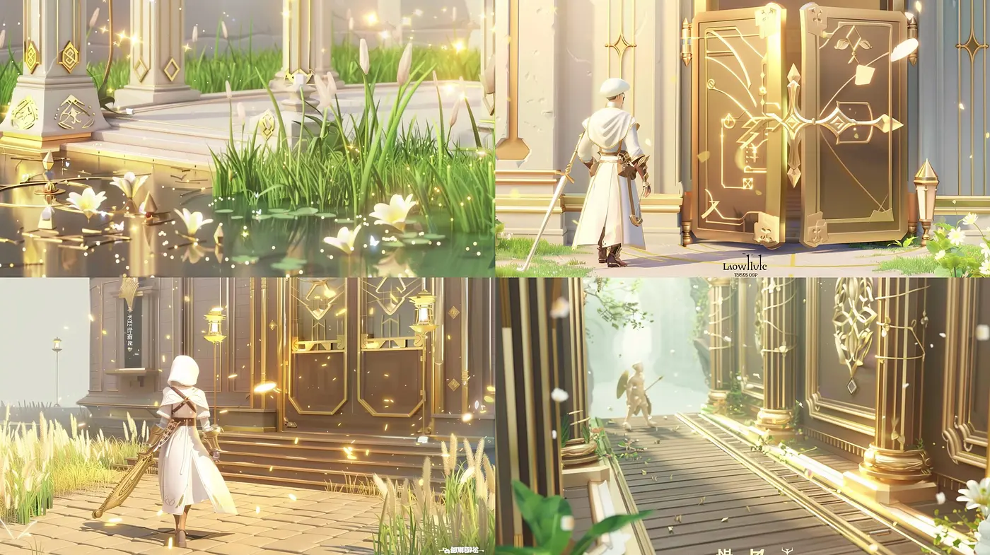 Luminous Fantasy: A Blend of Pastoral and Ethereal Light - Midjourney sref style