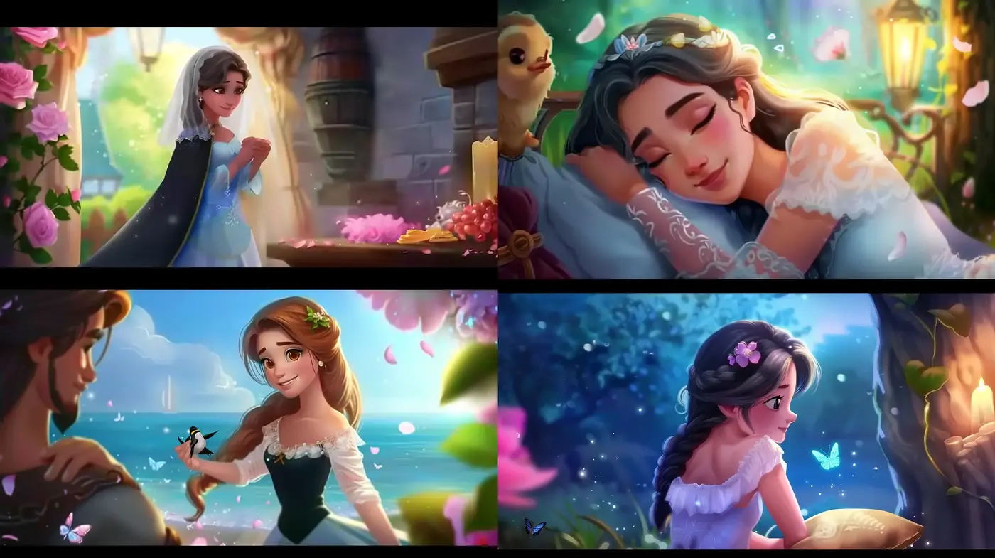 Enchanted Illumination: A Dreamy Journey through Modern Fairy Tale Artistry - Midjourney sref style