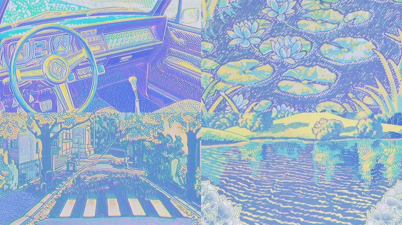 Psychedelic Dreamscapes: A Homage to Vibrant Surrealism - Midjourney sref style